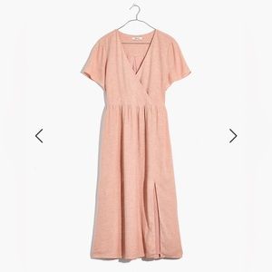 Madewell linen-blend midi dress